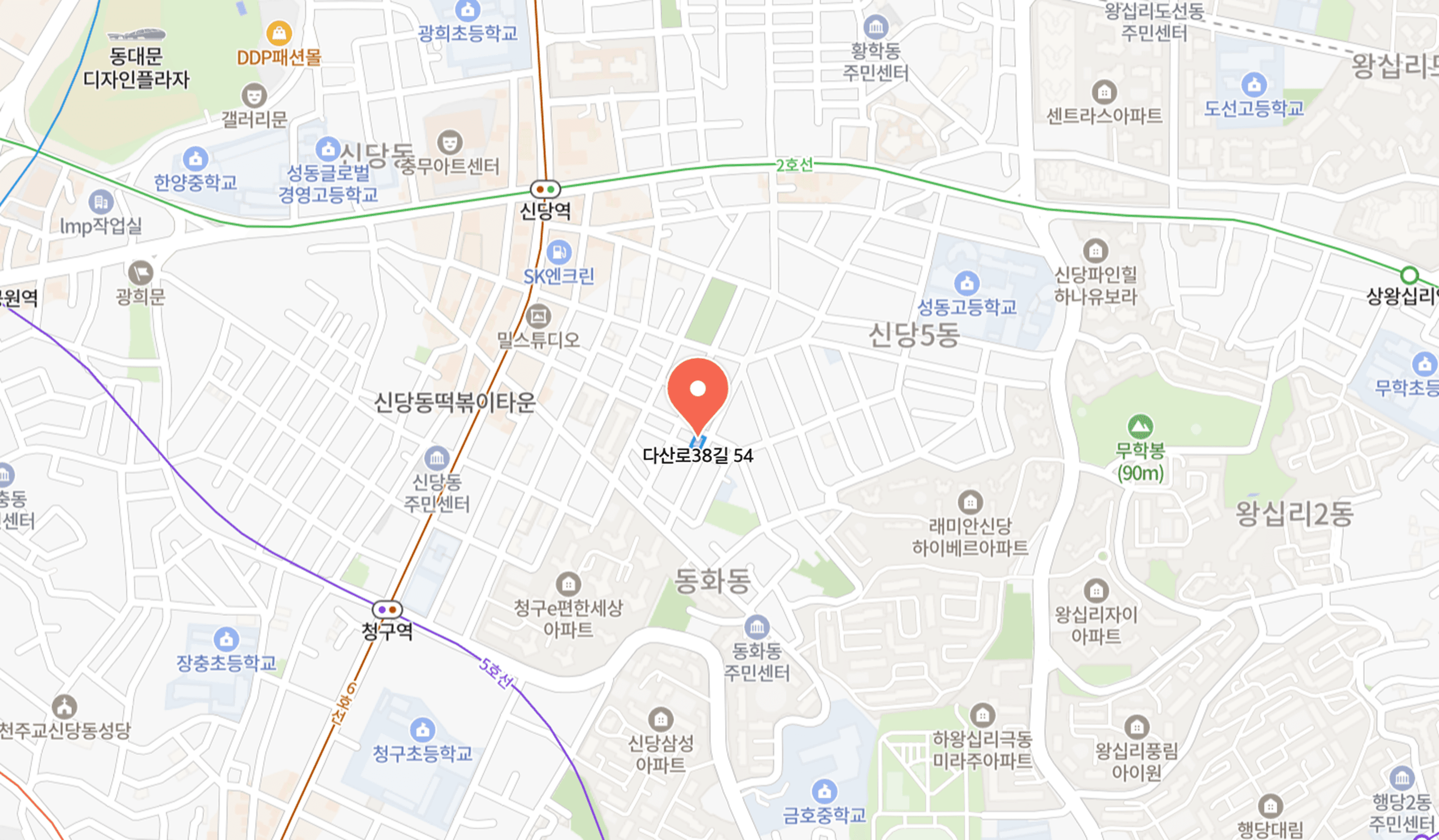 포썸랩 위치 지도